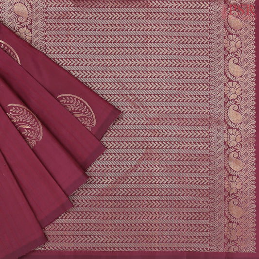 Maroon Soft Silk Saree