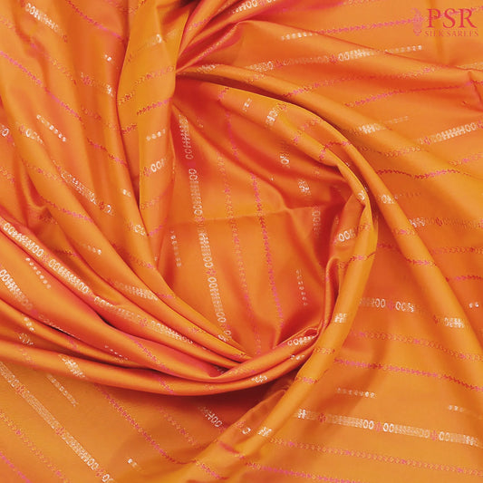 Orange Soft Art Silk Saree