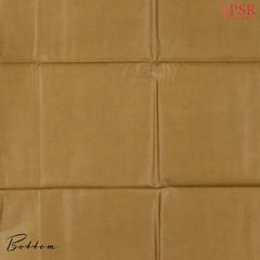 Mustard Brown Tassar Dress Material