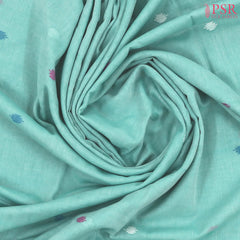 Tiffany Blue Byloom Cotton Saree