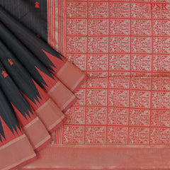 Black Semi Banaras Saree