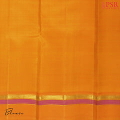 Pastel Saffron Kanchipuram Silk Saree (Copy)