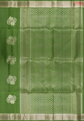 Sap Green Soft Silk Saree