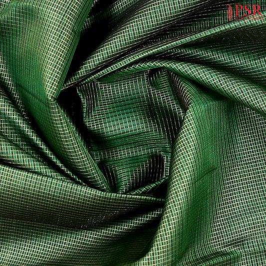 Dark Green Kanchipuram Silk Saree