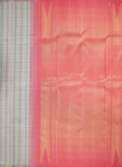 Celadon Green & Harbour Grey Kanchipuram Silk Saree