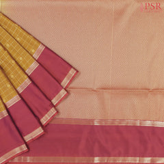 Mustard Brown Soft Art Silk Saree