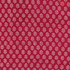 Wine Purple Cotton Print Running Material