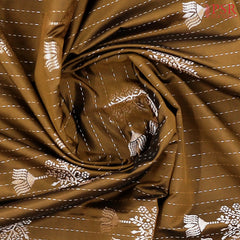 Umber Brown Soft Art Silk Saree