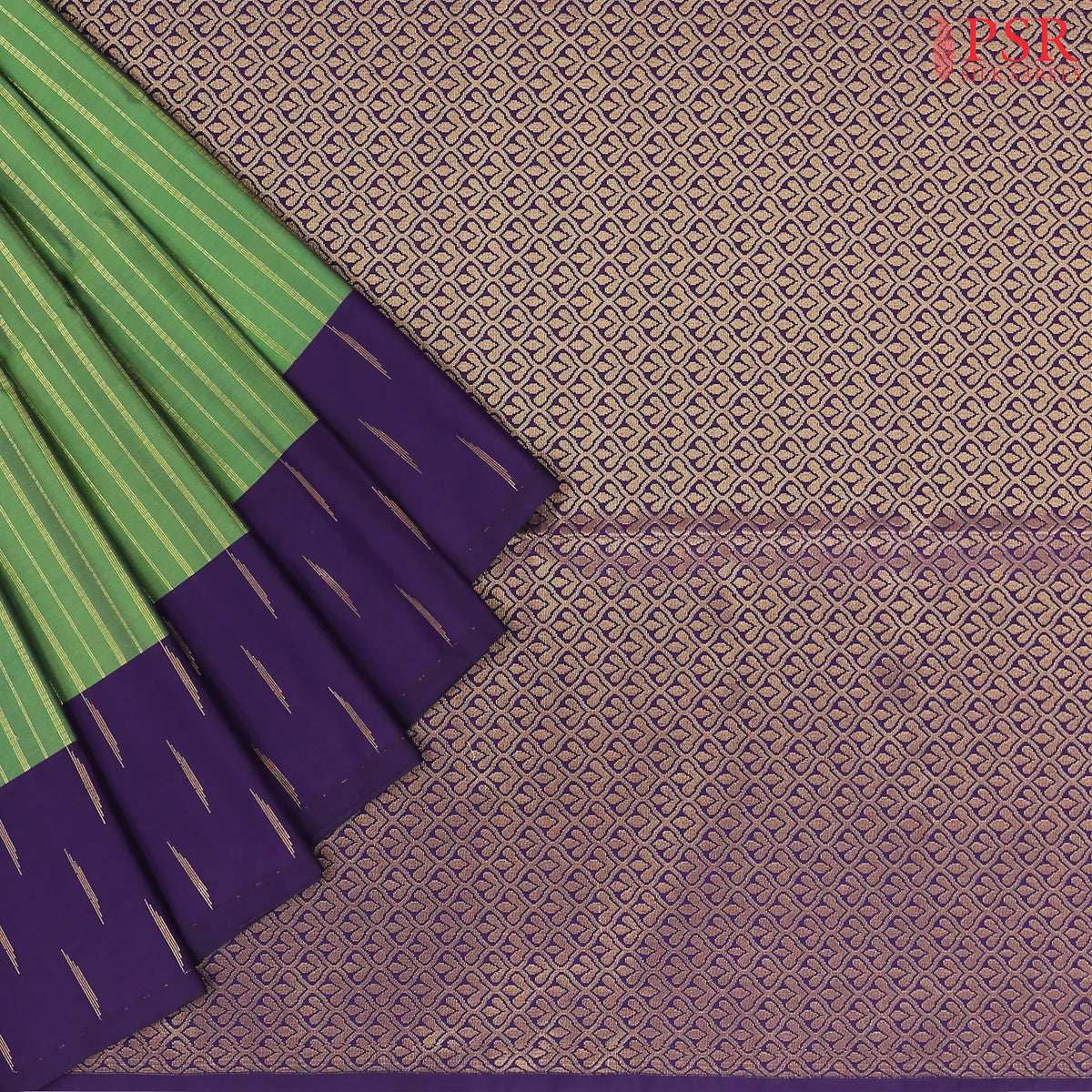 Fern Green Soft Art Silk Saree