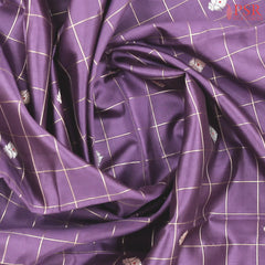 Purple Mauve Chiniya Silk Saree