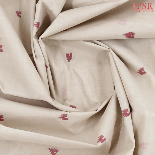 Beige Bengal Cotton Saree