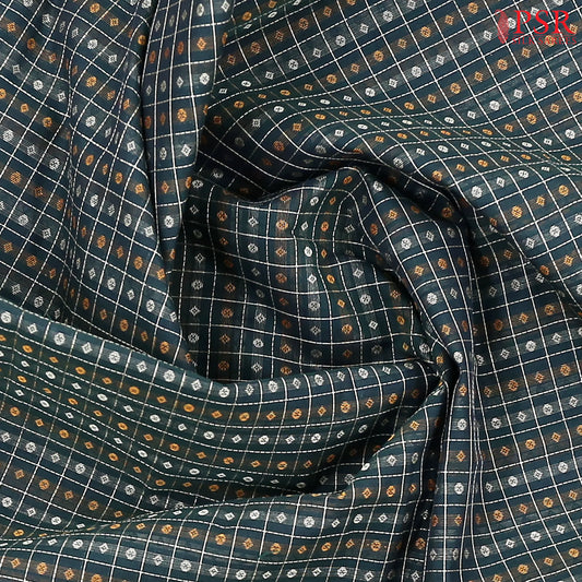 Bottle Green Kalakshetra Kovai Cotton Saree