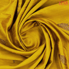 Mustard Yellow Banaras Jute Silk Saree