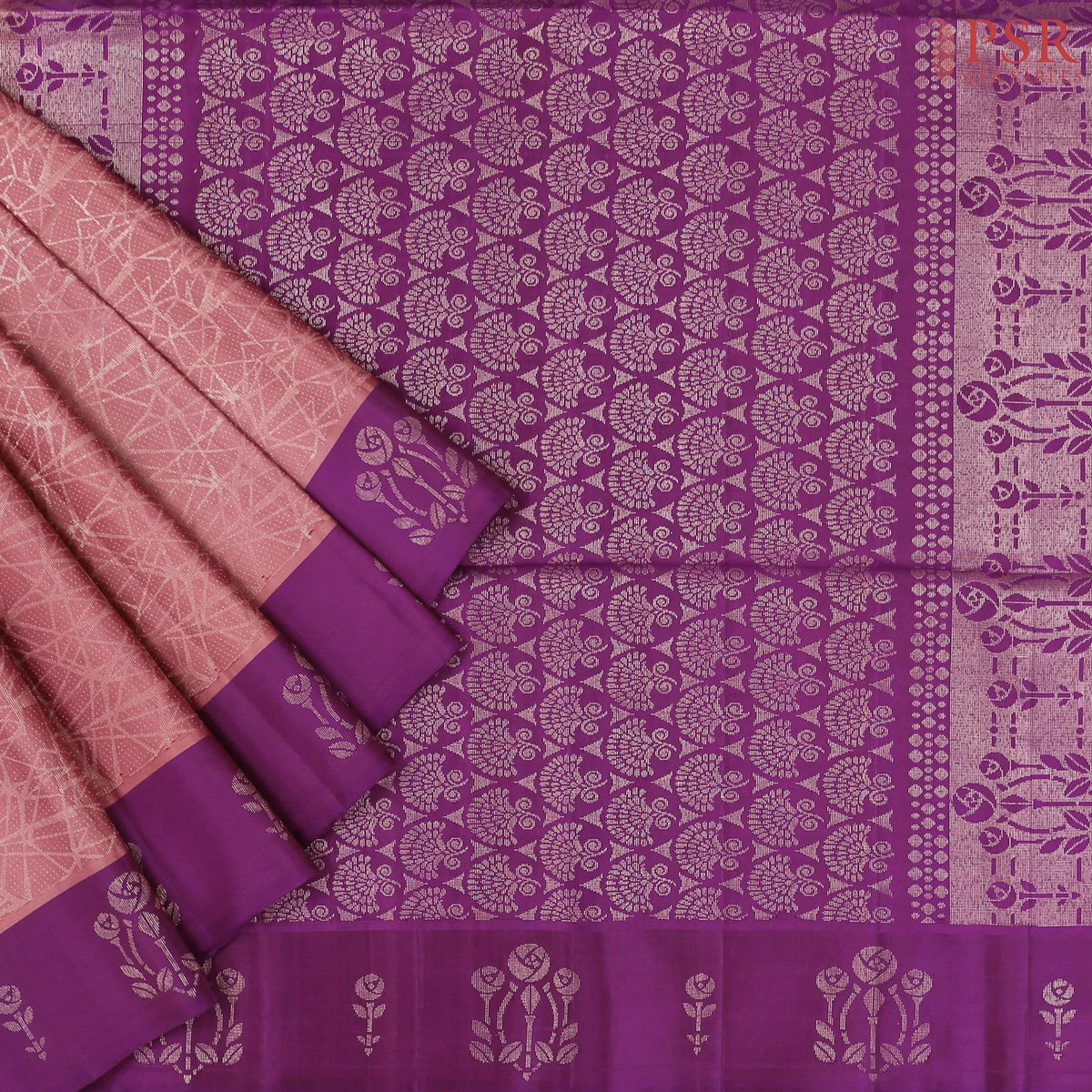 Dark Rouge Pink Soft Silk Saree