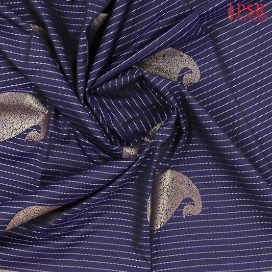 Dark Indigo Blue Soft Art Silk Saree