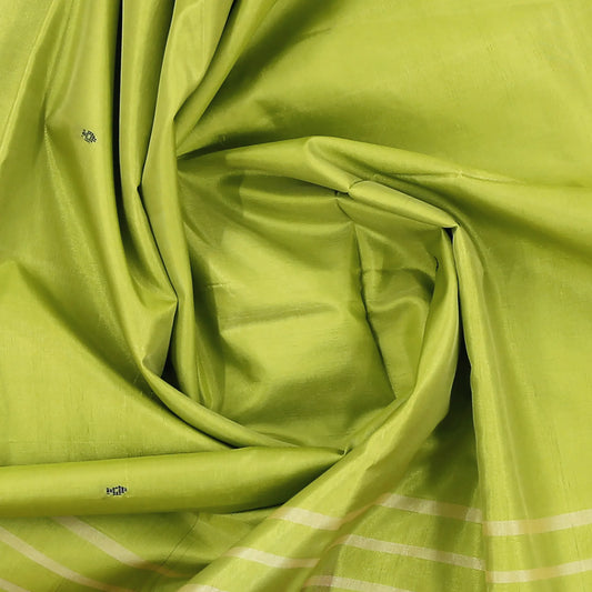 Chartreuse Green Vazhainaar Silk Saree