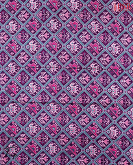 Dark Purple Soft Patola Silk Cotton Dress Material