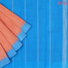 Georgia Peach Kanchi Cotton Saree