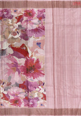 Puce Pink Kadhi Tussar Silk Saree