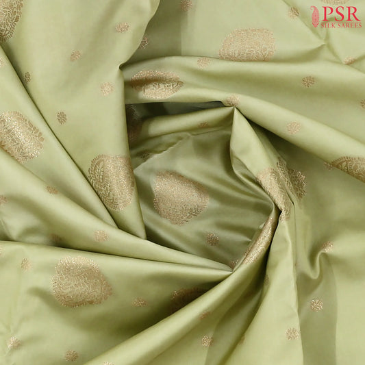 Light Lime Green Soft Art Silk Saree