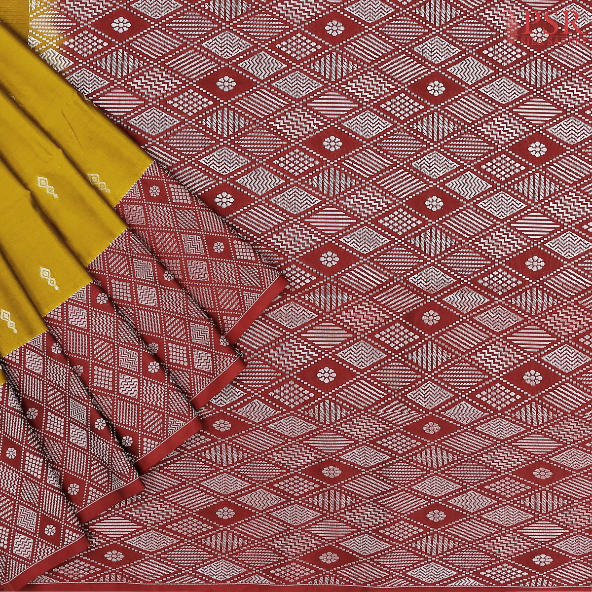 Dark Mustard Yellow Soft Art Silk Saree