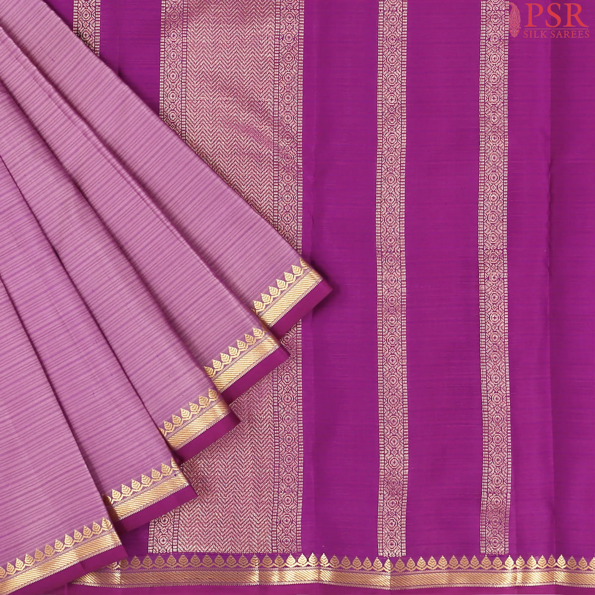 Onion Purple Arani Silk Saree