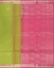 Light Pear Green Silk Cotton Saree