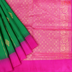 Emerald Green Soft Silk Saree