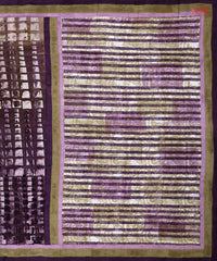 Aubergine Purple Murshidabad Silk Saree