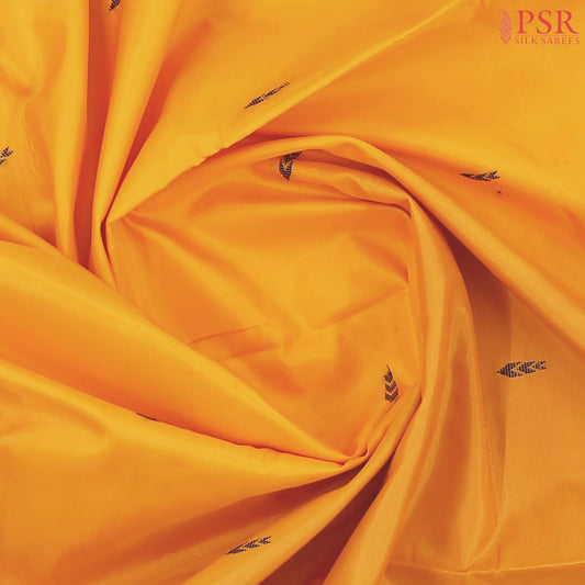 Amber Yellow Vazhainaar Silk Saree