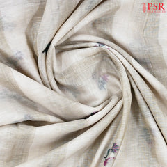 Light Beige Ghicha Cotton Saree