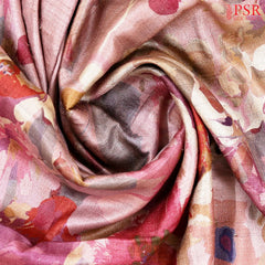 Puce Pink Kadhi Tussar Silk Saree