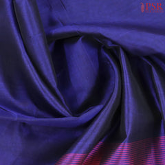 Navy Blue Cotton Silk Saree