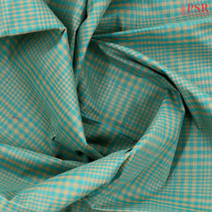 Sea Green & Tan Kovai Cotton Saree
