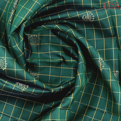 Dark Green Soft Silk Mix Saree