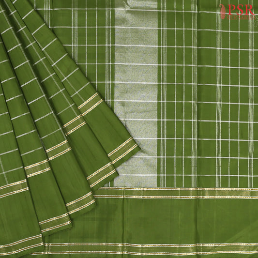 Fern Green Kanchipuram Silk Saree