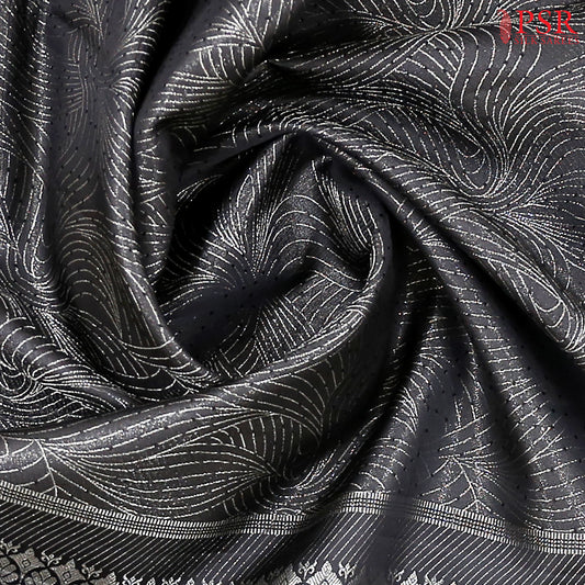 Black Kanchipuram Silk Saree