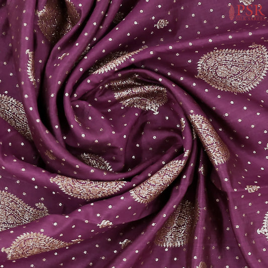 Dark Purple Georgette Silk Saree
