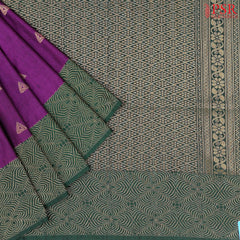 Vadamalli Purple Jute Art Silk Saree