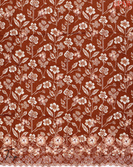 Rust Orange Rayon Dress Material