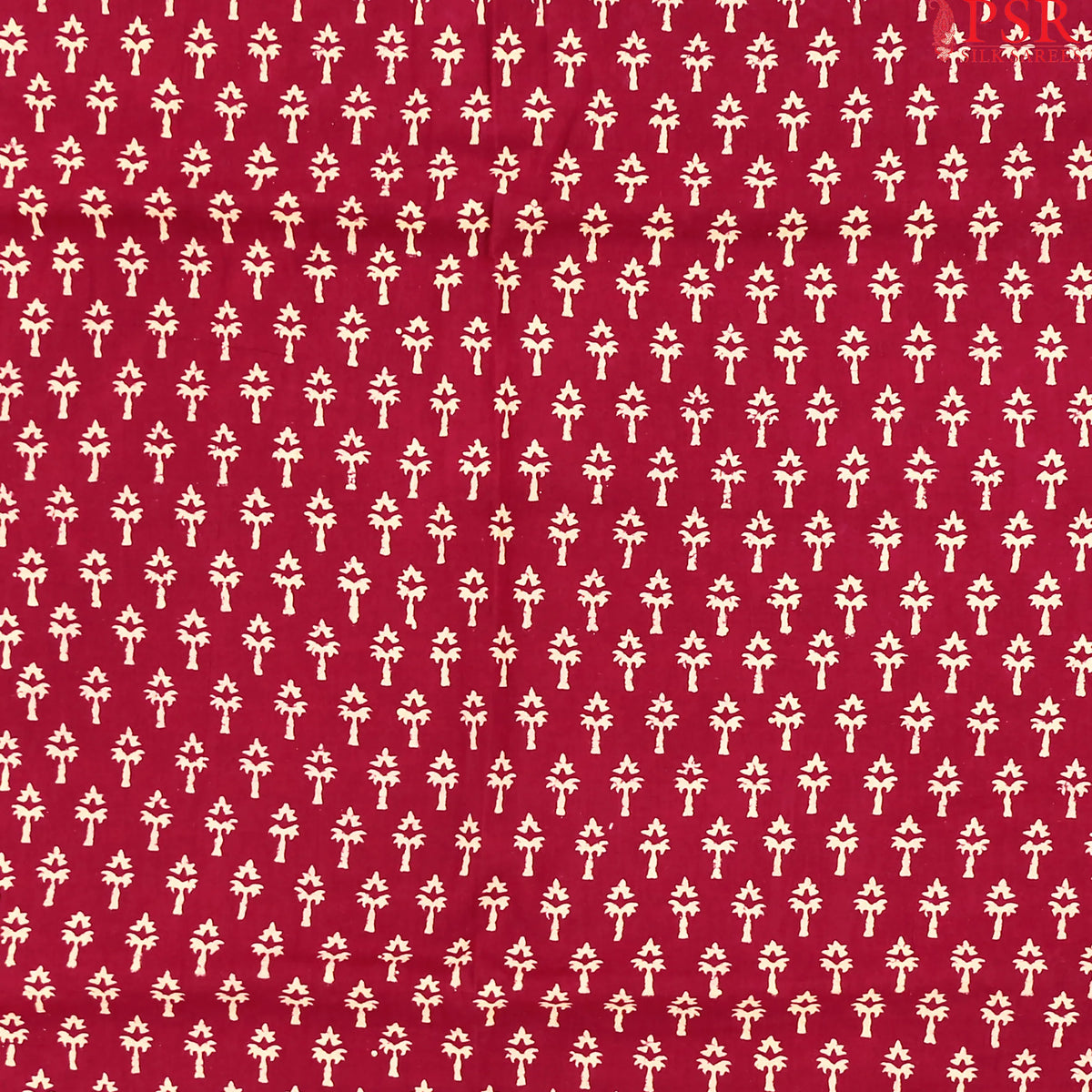 Wine Purple Cotton Print Running Material