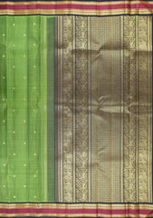 Pear Green Kanchipuram Silk Saree