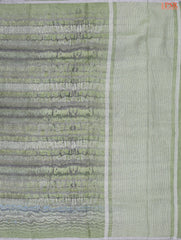 Asparagus Green Linen Saree