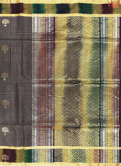 Dark Taupe Silk Cotton Saree