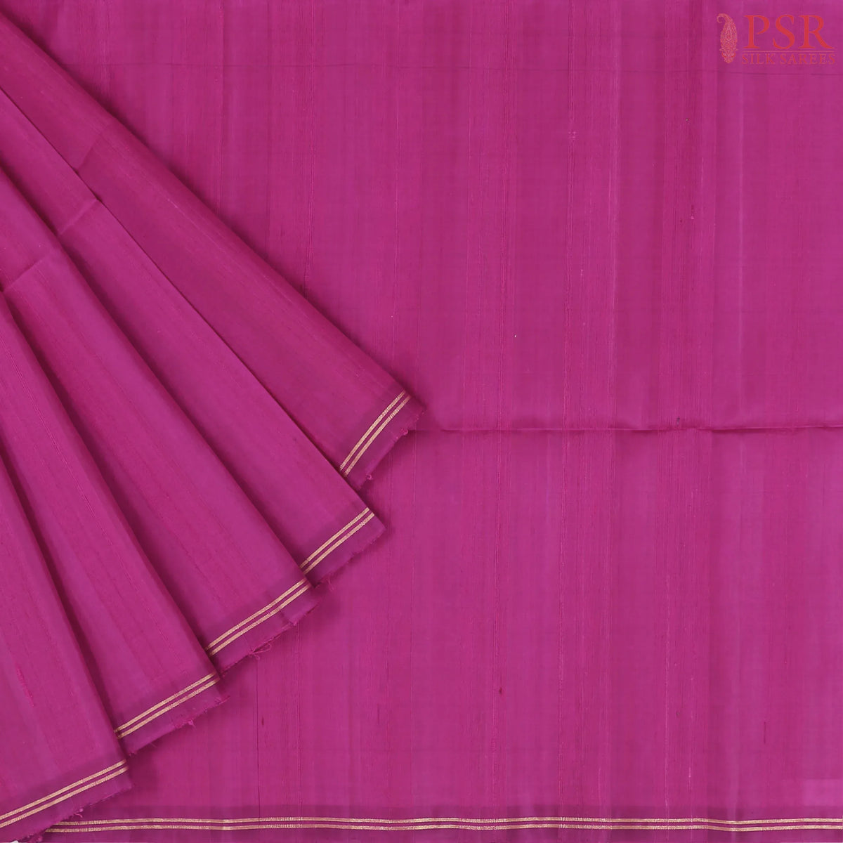 Magenta Jute Soft Silk Saree