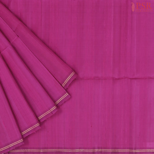 Magenta Jute Soft Silk Saree