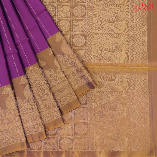 Mardi Gras Purple Soft Silk Mix Saree