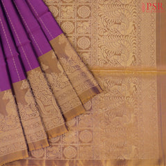 Mardi Gras Purple Soft Silk Mix Saree
