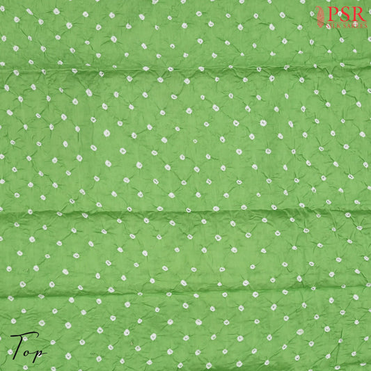 Light Green Bandhini Dress Material