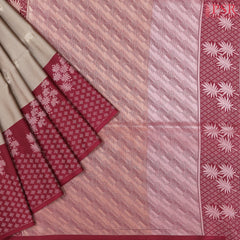 Fossil Grey Soft Art Silk Saree